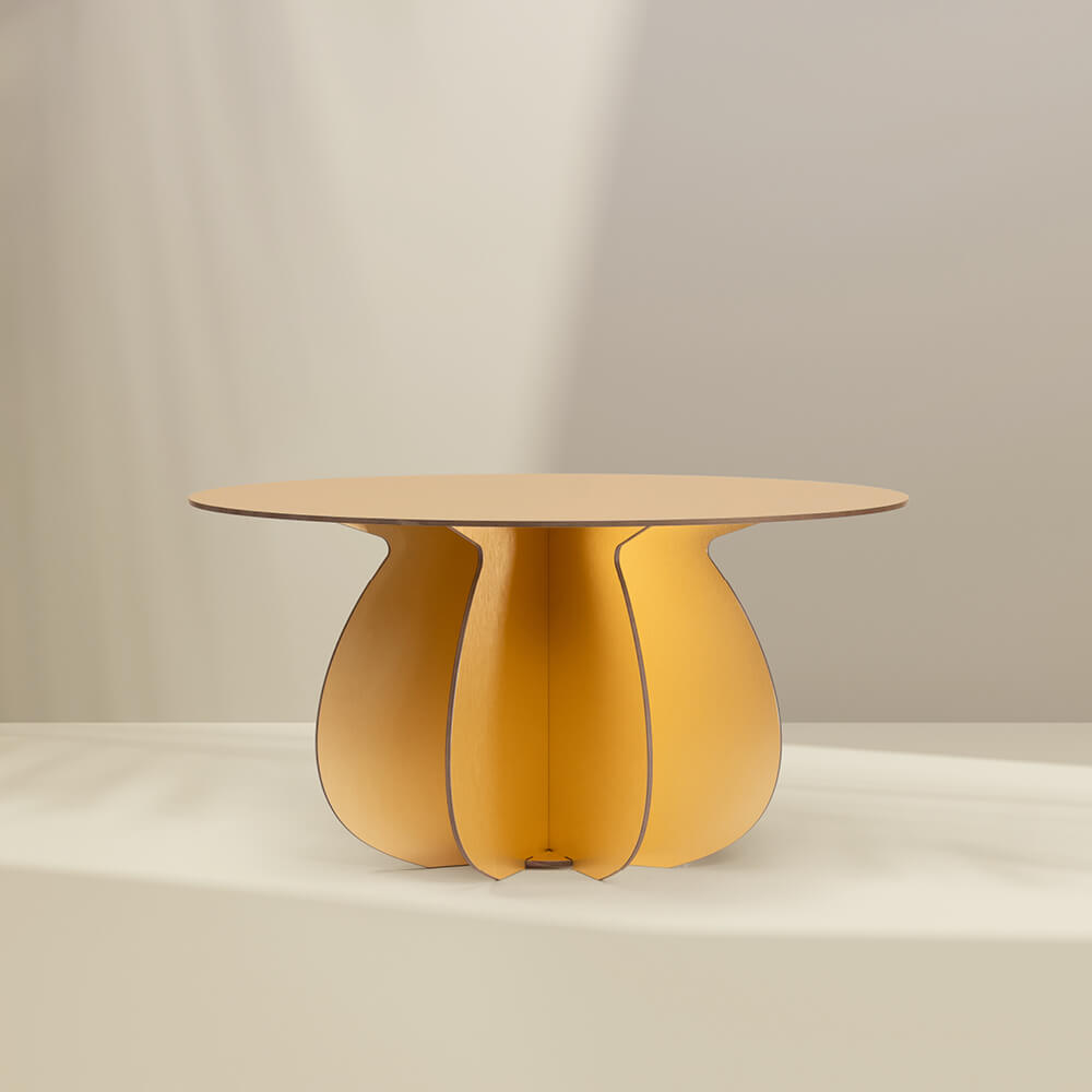 Gold outdoor store coffee table